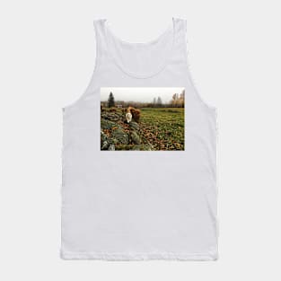 Scottish Highland Cattle Calves and Cat 1837 Tank Top